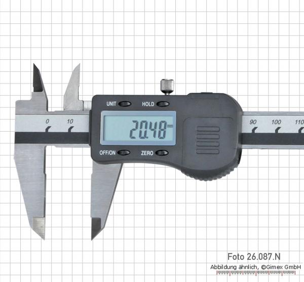 Digital caliper, digital control caliper